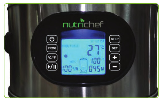 nutrichef Home Beer Brewing Machine PKBRKTL200 - The operation of the selection program