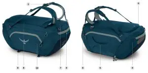 OSPREY BIGKIT 75 Litre Organisation Duffel Bag - OVERVIEW