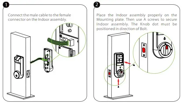 ZKTeco AL40 Series Finger Print Door Lock fig10