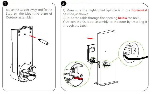 ZKTeco AL40 Series Finger Print Door Lock fig7