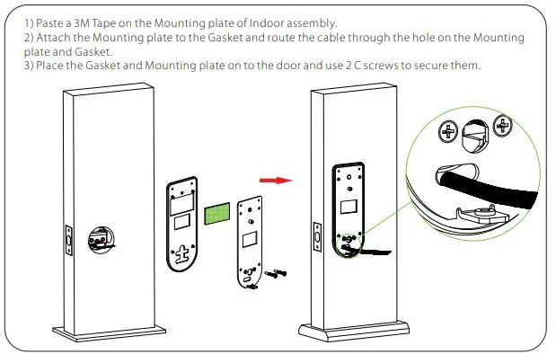 ZKTeco AL40 Series Finger Print Door Lock fig8