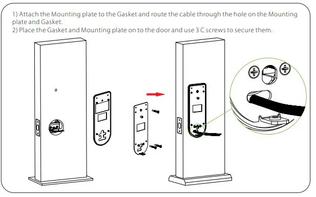 ZKTeco AL40 Series Finger Print Door Lock fig9