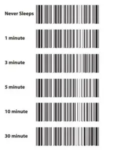 SLEEP TIMER SETTINGS