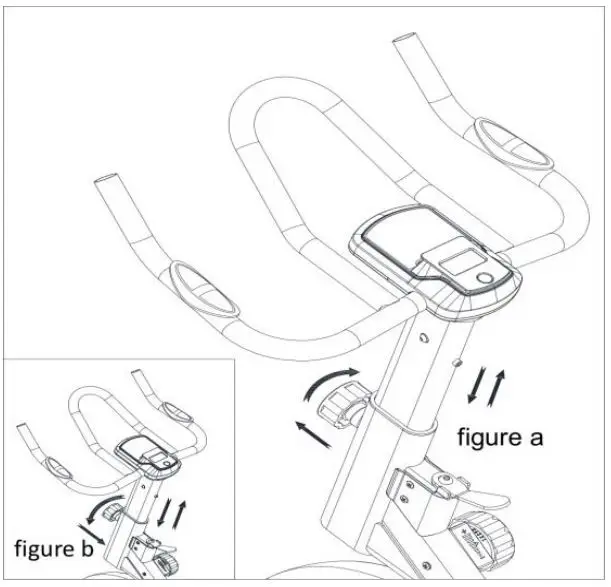 kogan FSMFWSPNBKA Magnetic Flywheel Spin Bike User Guide - Handlebars