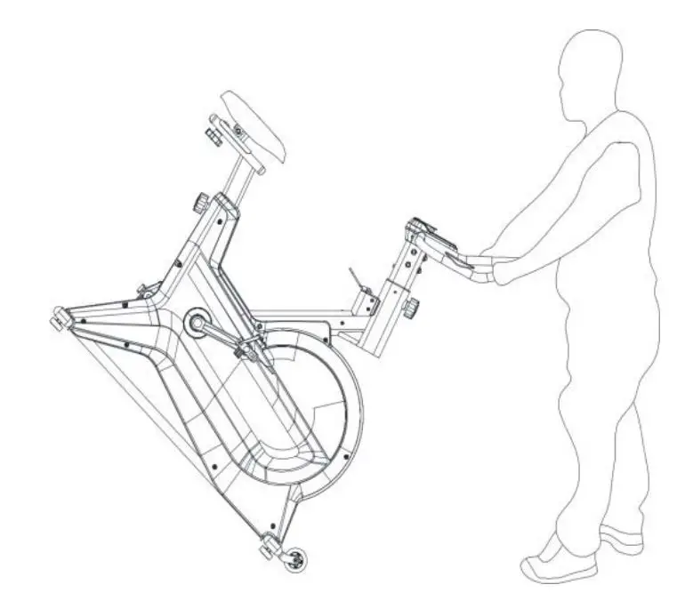 kogan FSMFWSPNBKA Magnetic Flywheel Spin Bike User Guide - TRANSPORTING