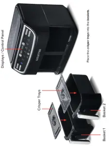 Gourmia GAF956 Dual Basket Digital Air Fryer - figure 2