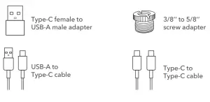 Saramonic SR MV2000W Wired Wireless Dual Function Microphone - Accessories