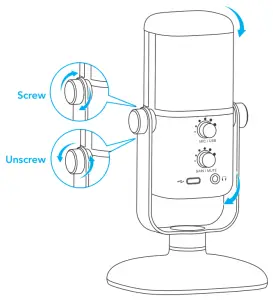 Saramonic SR MV2000W Wired Wireless Dual Function Microphone - Angle Adjustment