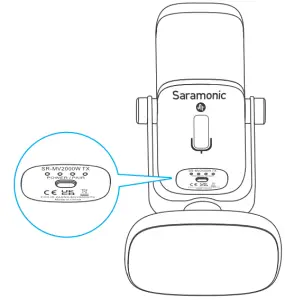 Saramonic SR MV2000W Wired Wireless Dual Function Microphone - Product Structure 3