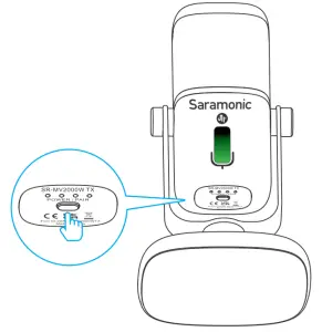 Saramonic SR MV2000W Wired Wireless Dual Function Microphone - transmitter