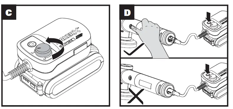 WORX WX741 MAKERX 20V Cordless Angle Grinder FIG 5