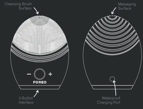 FOREO LUNA 2 High-Performance Deep Cleansing and Firming Facial Massage - Cleansing Brush