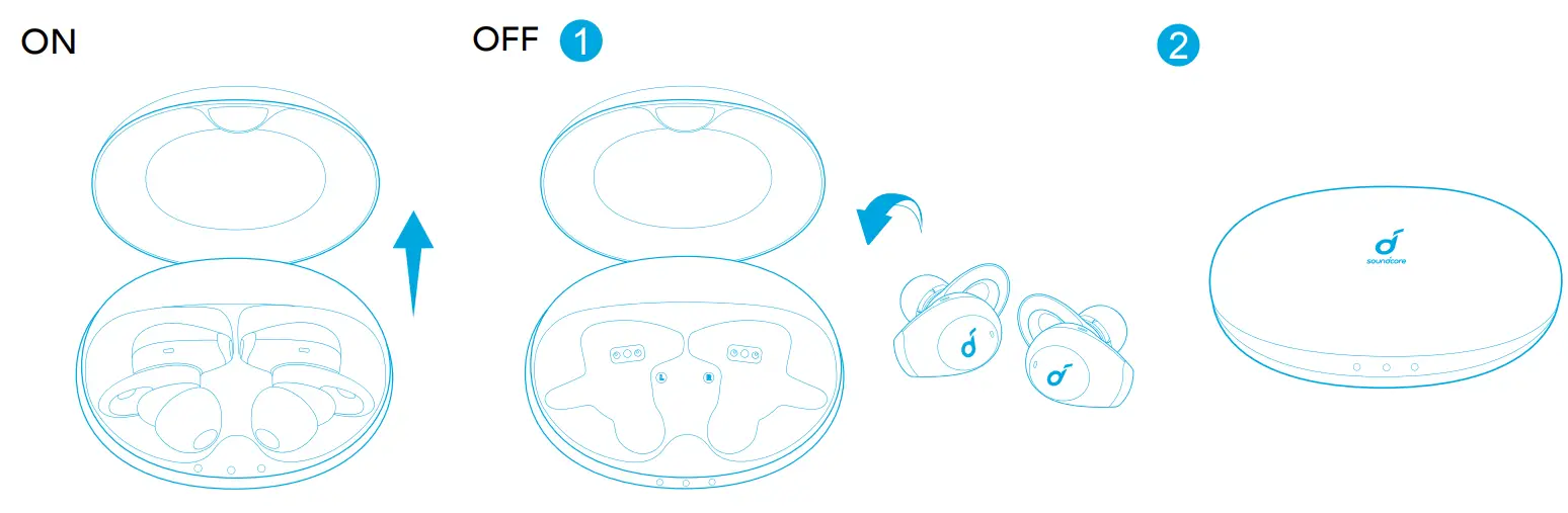 Soundcore Life A2 NC+ Multi Mode ANC Wireless Earbuds - charging case 1