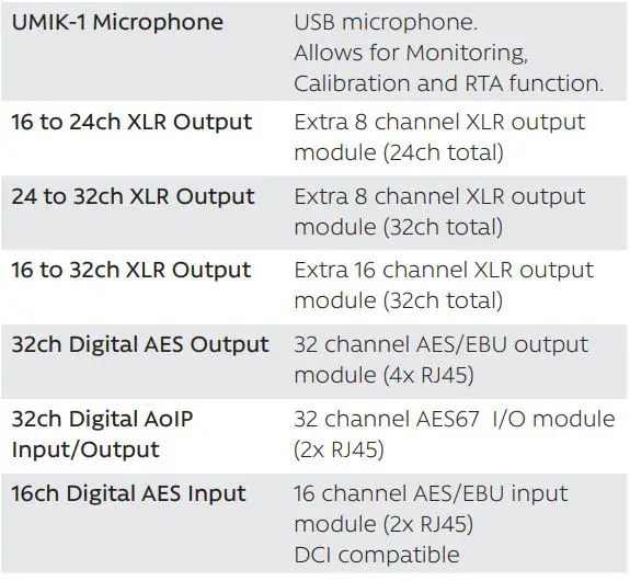 STORM AUDIO ISP ELITE MK3 Immersive Sound Preamp Processor User Guide - Options