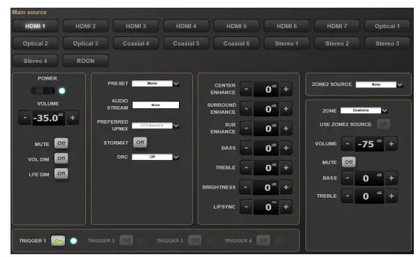 STORM AUDIO ISP ELITE MK3 Immersive Sound Preamp Processor User Guide - REMOTE CONTROL