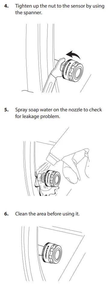 BLAUPUNKT TPMS HN1.0 Honda Plug and Play Instruction Manual - EXTERNAL SENSOR INSTALLATION