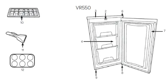 INVENTUM-VR550-Freestanding-Freezer-fig-1