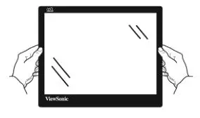 ViewSonic IPS Monitor Display - Handle the monitor