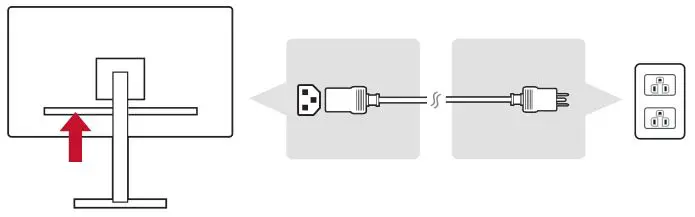 ViewSonic IPS Monitor Display - Power Cable