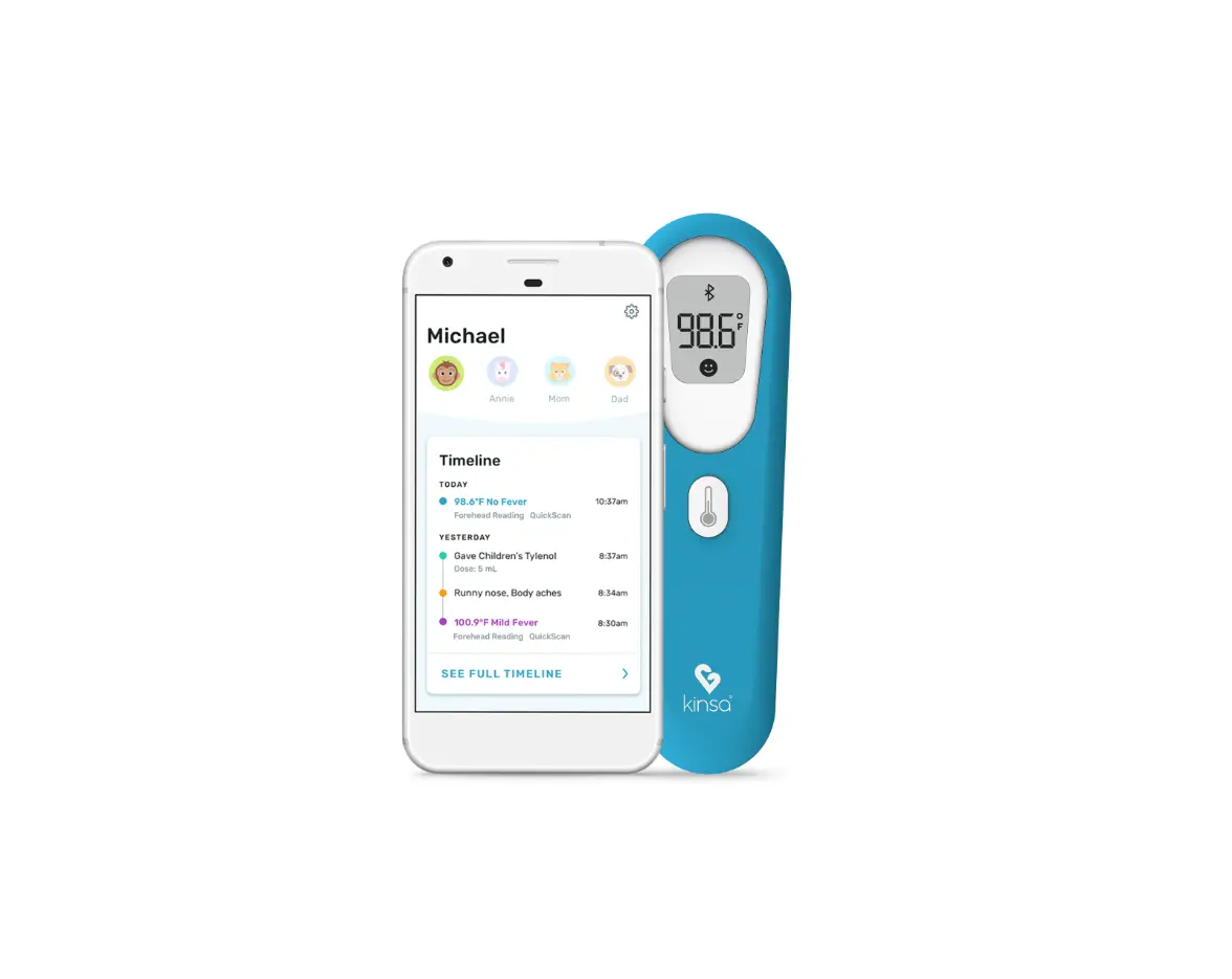 Kinsa Quickscan Non-contact Smart Forehead Thermometer Instructions Kinsa Quickscan Non-contact Smart Forehead Thermometer Instructions