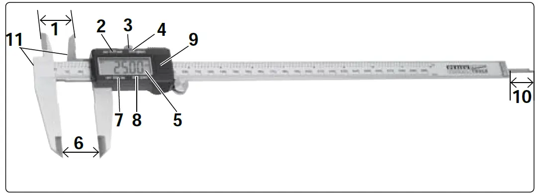 SEALEY AK9623EV 0-300mm-0-12 Inch Digital Vernier -Caliper -fig 1