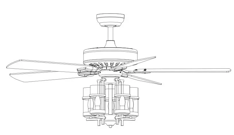 COSTWAY- ES10053 - Industrial- Ceiling- Fan-product