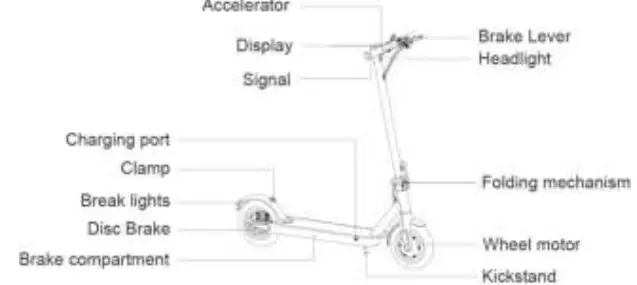 DIFERZA DRIDER 8 MAX Foldable Electric Scooter-fig4