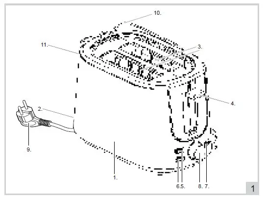bESTRON-ATS1000CO-Drawer-Toaster-fig-1