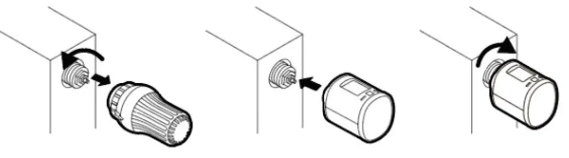 aeotec radiator thermostat - Installation at the radiator without Adapter