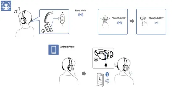 Ankbit 1Mii E600Pro Hybrid Active Noise Cancelling Headphones - figure 3