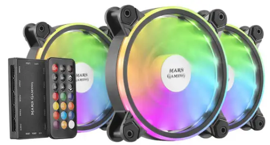 MARS GAMING MFXKIT Cooling Fans 3 Units 120 mm
