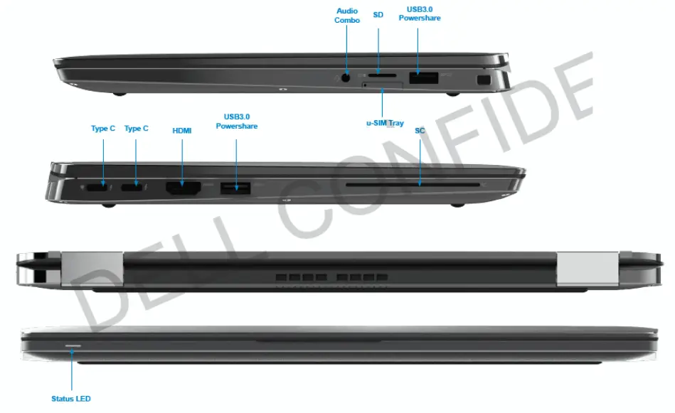 Dell 7320 Latitude Detachable Laptop - views