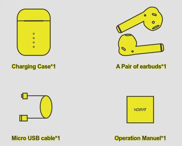 NOIRAY Bluetooth Earphones - fig