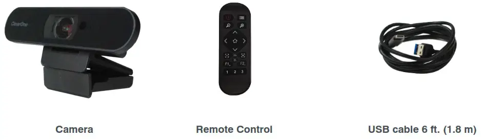 ClearOne Aura UNITE 50 4K AF Camera - Packing List