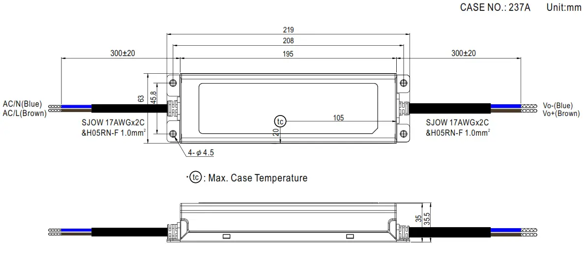 MEAN WELL ELGT150C Class Constant Current Mode LED Driver -DC13