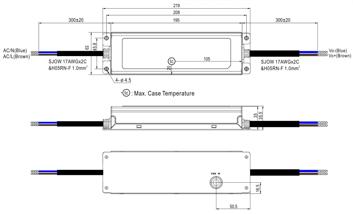 MEAN WELL ELGT150C Class Constant Current Mode LED Driver -DC15