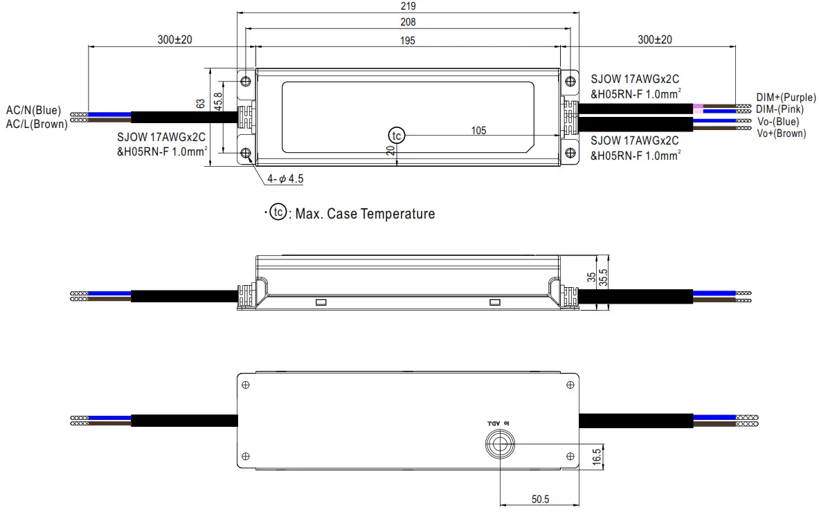 MEAN WELL ELGT150C Class Constant Current Mode LED Driver -DC16