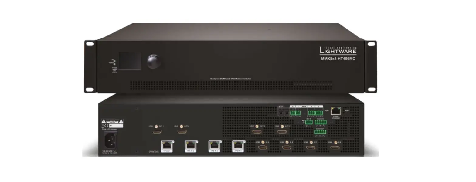 Lightware Mmx8x4-ht400mc 8×4 Hdmi And Hdbaset Matrix Switcher User Guide