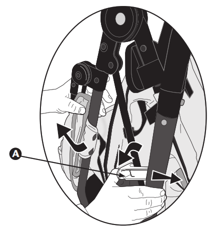 evenflo Victory Plus Compact Fold Jogging Stroller - lock