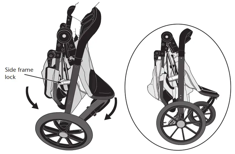 evenflo Victory Plus Compact Fold Jogging Stroller - stroller,