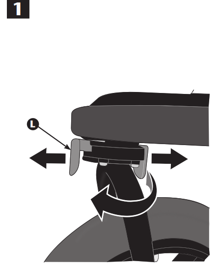 evenflo Victory Plus Compact Fold Jogging Stroller - swiveling1