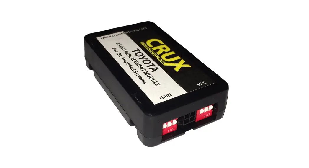 Crux Swrty-61p Interface For Select Toyota Models With Jbl Instruction Manual