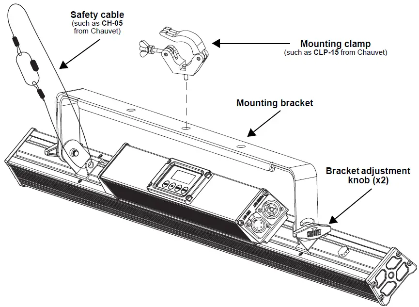 CHAUVET DJ COLORband Q4 IP RGBA LED Bar 05