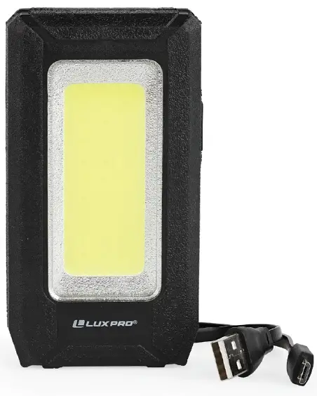 LUXPRO LP385 Rechargeable Palm Light w Powerbank PRODUCT