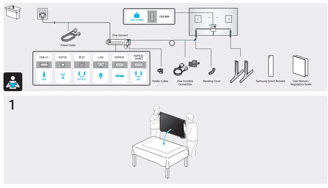 SAMSUNG QN55LS03B 55-Inch Smart QLED UHD - Figure 1