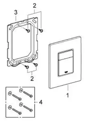 GROHE 38 732 DC0 Skate Cosmopolitan Flush Plate - SPARE PARTS