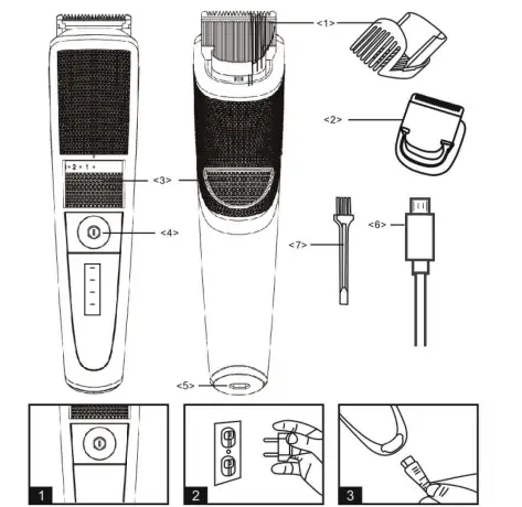 Lifelong LLPCM05 Cordless Beard Trimmer-2