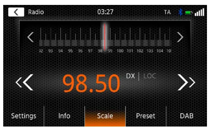 XZENT X-127 1-DIN Infotainer 8