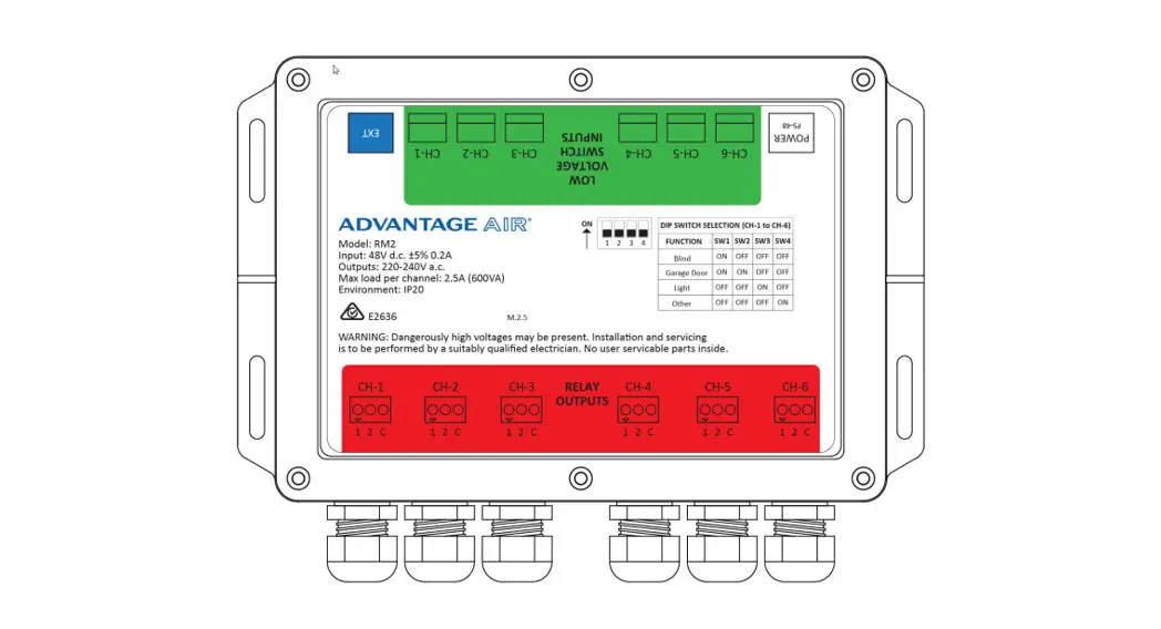 Advantage Air Rm2 Relay Module 2 Installation Guide Advantage Air Rm2 Relay Module 2 Installation Guide