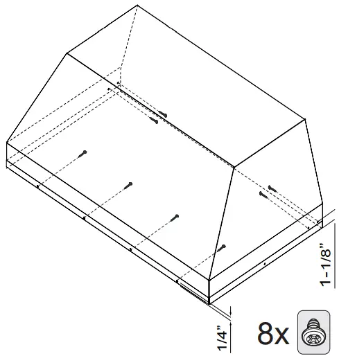 XOIL4819KSE 48 Inch Cabinet Insert Hood - Fig 8